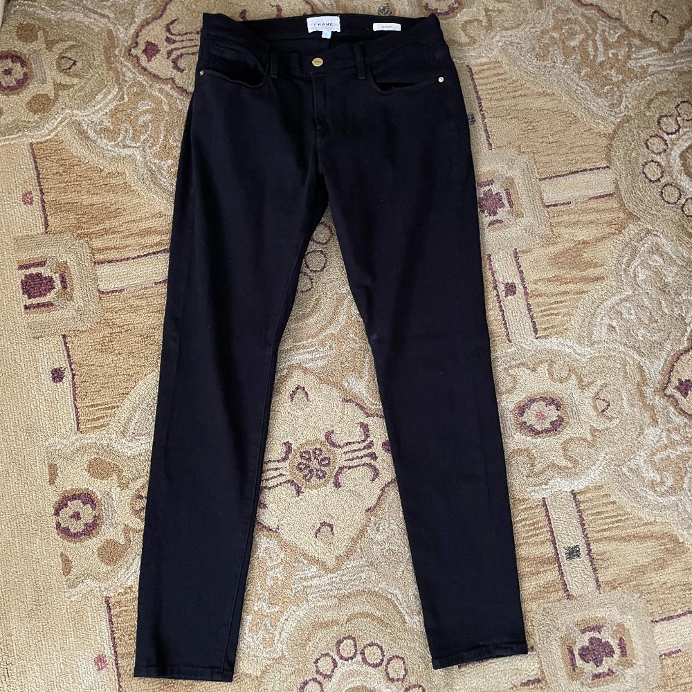 FRAME Le Garcon jeans in black